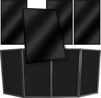 Mbulesë DJ Stand4Me Screen Lycra, set 4 copë, 70 x 118 cm, e zezë