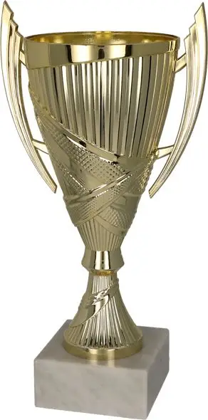 Kupë plastike Dekoruese 8300C, 25.5cm, ngjyrë ari
