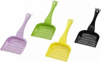 Lopatë për rërë maceje EBI Scoop, plastike, 26x10.5cm, shumëngjyrëshe