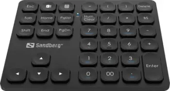 Tastierë numerike wireless Pro, kompakte, portative, gri