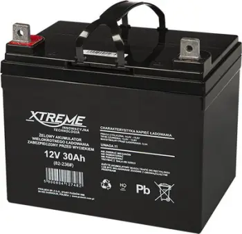 Bateri AGM Xtreme 12V 30Ah, gel, për traktor kositës