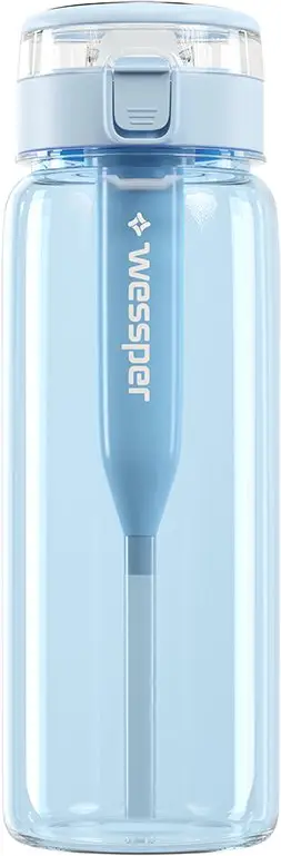 Shishe uji me filtër Wessper Tritan, 0.68L, pa BPA, blu
