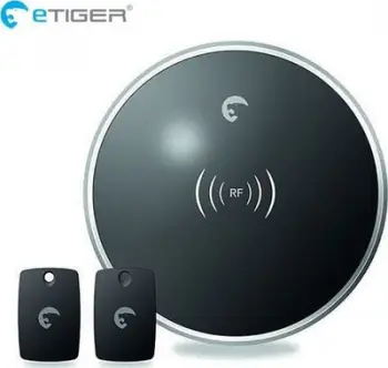 Tastierë pa tela eTiger RFID Keypad, 433MHz, për sisteme SECUAL, e bardhë