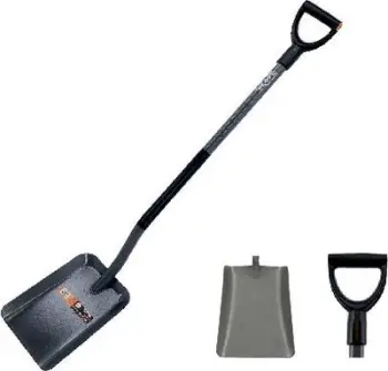 Lopatë qymyri AWTools No. 2, me bisht metalik, metalike, e zezë