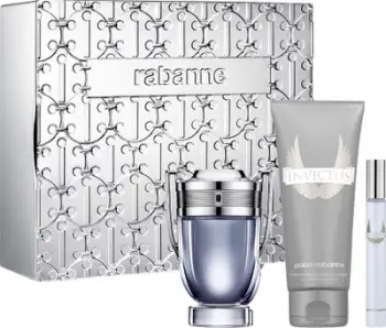 Set dhuratë për meshkuj Paco Rabanne Invictus, EDT 100ml, xhel dushi 100ml, mini EDT 10ml