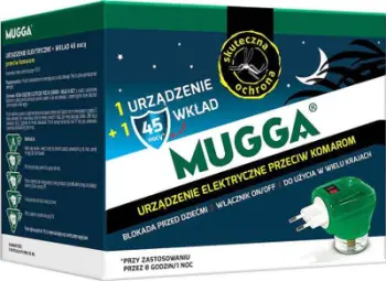 Pajisje elektrike kundër mushkonjave Mugga, për priza, 45 net