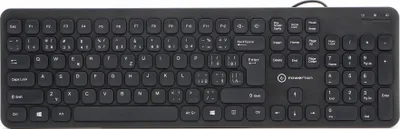 Tastierë Powerton LIFE SLIM, USB, shtrirje CZ SK, e zezë - 1
