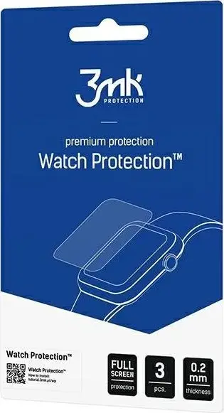 Mbulesë ekrani 3MK Arc Watch për Google Pixel Watch 3, 0.2mm, paketim 3 copë, transparente