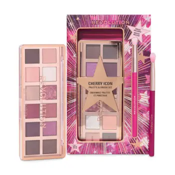 Set dhuratë për sy Revolution Cherie Icon Eye Shadow Palette and Brush Set
