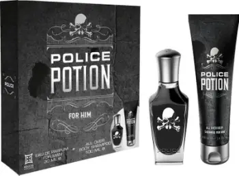 Set dhurate Police Potion for Him, Eau de Parfum 30ml, xhel dushi 100ml, për meshkuj