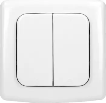 Çelës i dyfishtë smart Orno OR-SH-1751, montim sipërfaqësor, transmetues radio, i bardhë