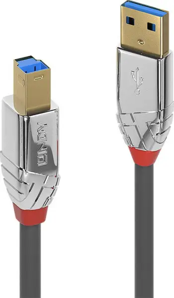 Kabllo Lindy USB-A -USB-B, 2m, e zezë