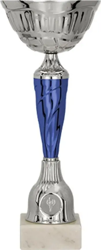 Kupë sportive Victoria Sport Metal Cup, 23cm, metal, argjendtë blu