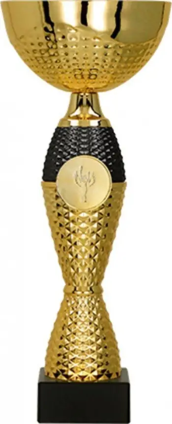 Kupë sportive Victoria Sport Metal Cup, 30 cm, ari me të zezë