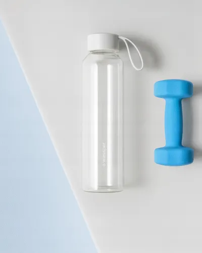 Shishe uji qelqi Wessper B1 Borosilicate, 0.5L, pa BPA, e tejdukshme - 3