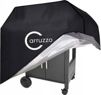 Mbulesë grili Carruzzo L30C King Size, poliester i papërshkueshëm nga uji, me çantë ruajtjeje, e zezë