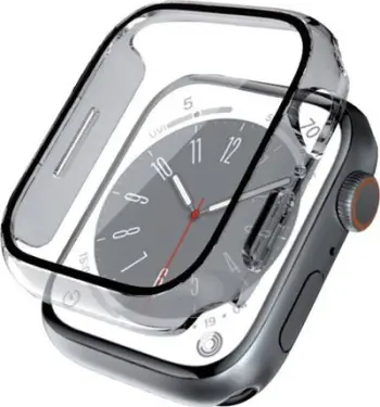 Mbulesë hibride për orë Crong Apple Watch 44mm, me xham të integruar, transparente