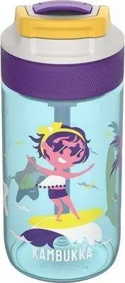 Shishe uji për fëmijë Kambukka Lagoon Surf Girl, 400ml, plastike, shumëngjyrëshe