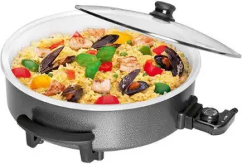 Tavë elektrike me kapak Clatronic, 1500 W, e hirtë