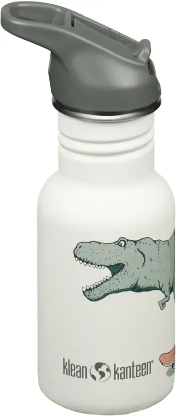 Shishe uji për fëmijë Klean Kanteen Classic, 12oz, kapak sport Flip Seal, Dino Skate