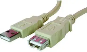 Kabllo Logo USB-A - USB-A, 5 m, e bardhë