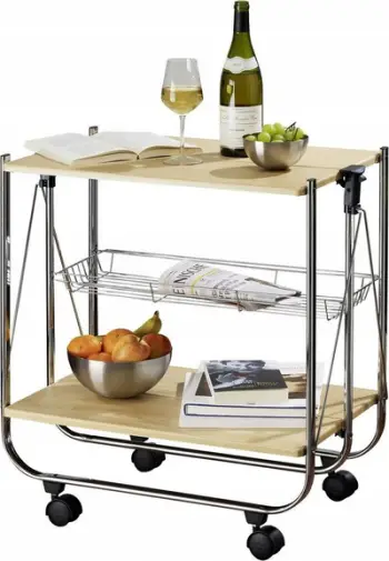Tavolinë anësore Wenko Dinett Deluxe, MDF, 70cm, kafe