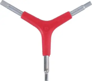 Çelës imbus biçiklete Bicycle Gear Triple Y, 4 5 6mm, dorezë gome, i zi