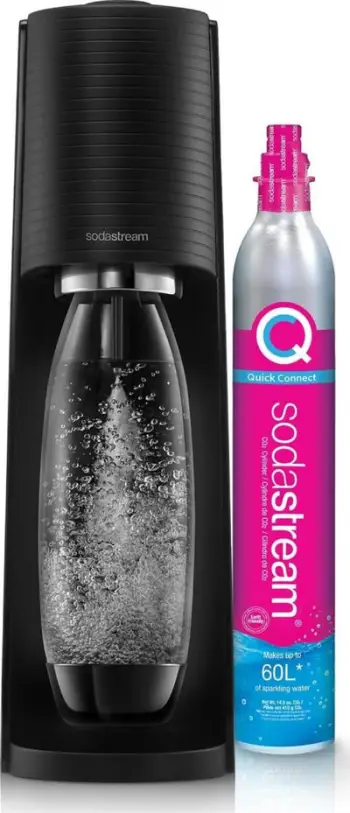 Pajisje për karbonizimin e ujit Sodastream Terra, e zezë