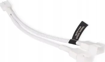 Kabllo ndarëse PWM Alphacool Y-Splitter, 4-Pin në 2x 4-Pin, 15cm, e bardhë