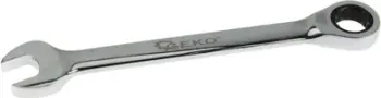 Çelës kombinuar me ratchet, 19mm, çelik krom vanadium, argjend