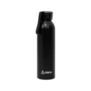 Shishe uji Sbox WB-650, 0.65L, alumin, e zezë