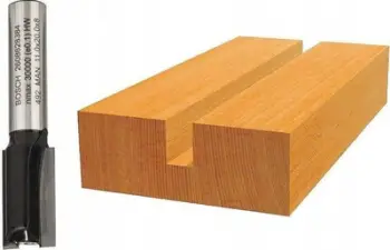 Frese për brazda Bosch Groove Cutter 2608628380, karbur tungsteni, shank 8 mm, argjendtë me të kuqe