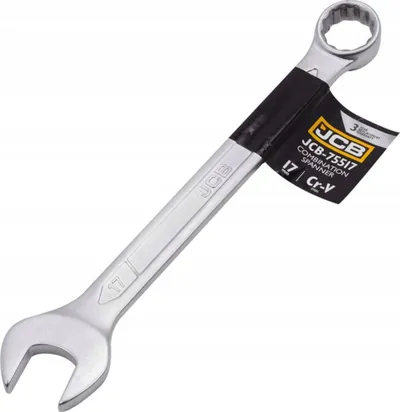 Çelës kombinues JCB Open-End Ring, 17mm, çelik Cr-V - 1