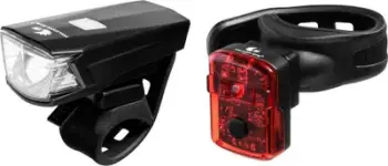Set drita biçiklete Mactronic Falcon Eye FBS0111, USB, 130 lumen, e zezë