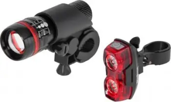Set drita biçiklete Vipow URZ0910, LED, rezistente ndaj shiut, e zezë