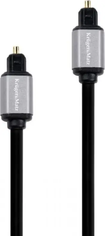 Kabllo optike audio Kruger&amp;Matz KM1222, Toslink në Toslink, 10m, e zezë
