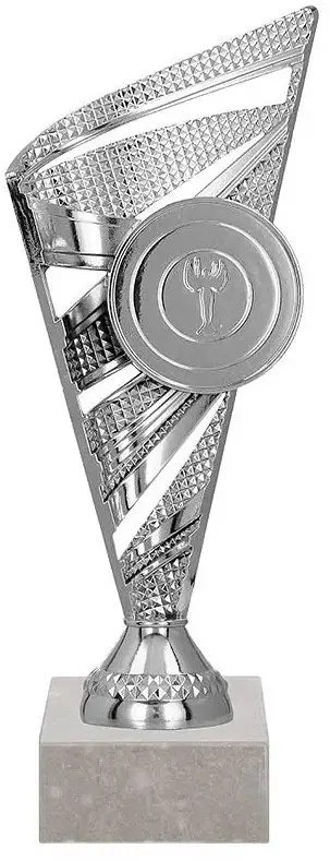 Kupë trofe Tryumf Cup 8381, 23 cm, ngjyrë argjendi