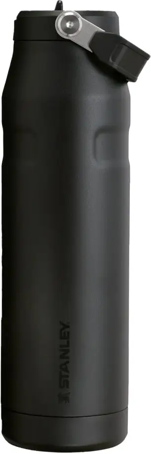 Shishe uji Stanley Iceflow Bottle Flip Straw 2.0, 1.06L, e zezë