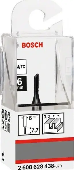 Freza për dru Bosch Accessories Groove Cutter Standard, diametër prerjeje 3.2 mm, trup 6 mm