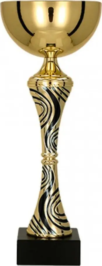 Kupë trofe Victoria Sport Metal Cup, 24cm, e artë e zezë