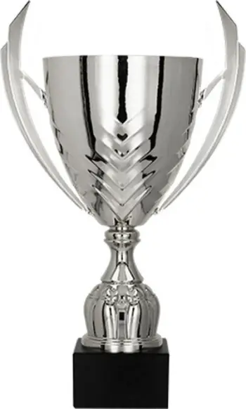 Kupë trofe Victoria Sport Metal Cup, 35cm, metal, argjendi