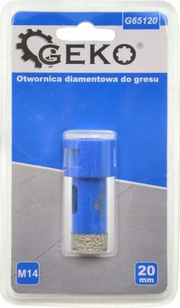 Freza rrethore diamant Geko G65120, 20 mm, M14