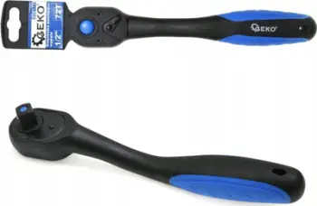 Çelës me klik Geko G10177, 1/2", 72 dhëmbë, i zi