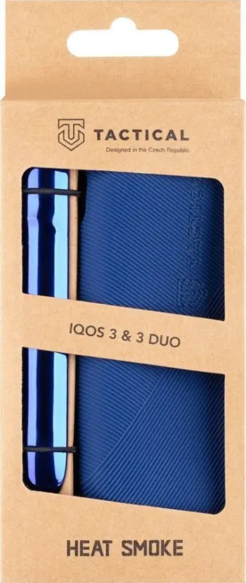 Mbulesë mbrojtëse taktike për IQOS 3.0 dhe IQOS 3 Duo, silikon dhe plastikë, blu