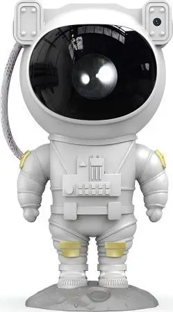 Projektor dekorativ Milagro Astronaut Stars, LED, me telekomandë, i bardhë