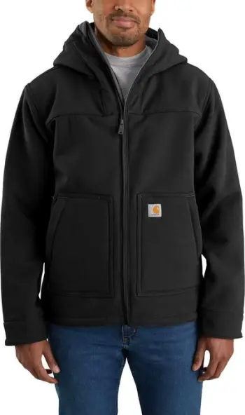 Xhaketë Carhartt Super Dux, tekstil, me kapuç, e zezë, M