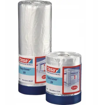 Mbulesë mbrojtëse Tesa Easy Cover 04369, 14m x 1.80m, transparente, rezistente ndaj UV