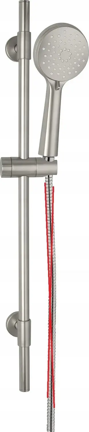 Set dushi WENKO Young, shinë 66 cm, çelik inox, argjend mat