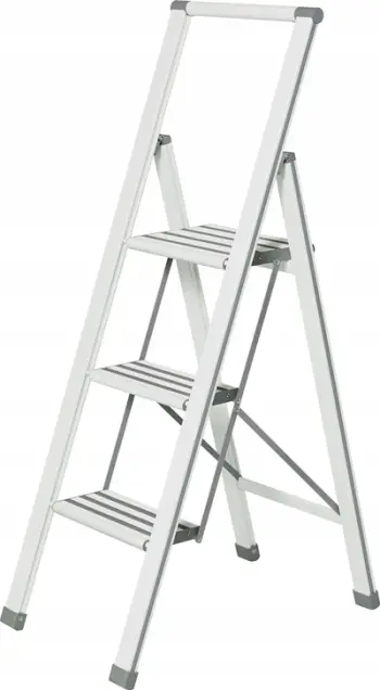 Shkallë alumini Symple Stuff Jeffers, 127 cm, 3 shkallë, gri