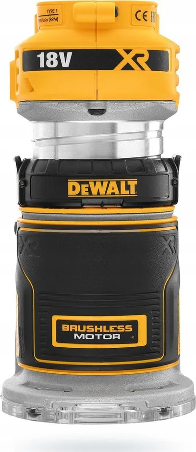 Frezë druri pa kabllo Dewalt DCW604N, 18V, motor brushless, e verdhë - 1